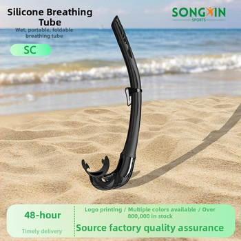 Importēta šķidrā silikona bezmaksas niršanas snorkelēšanas saliekamā caurules niršanas šļūtene