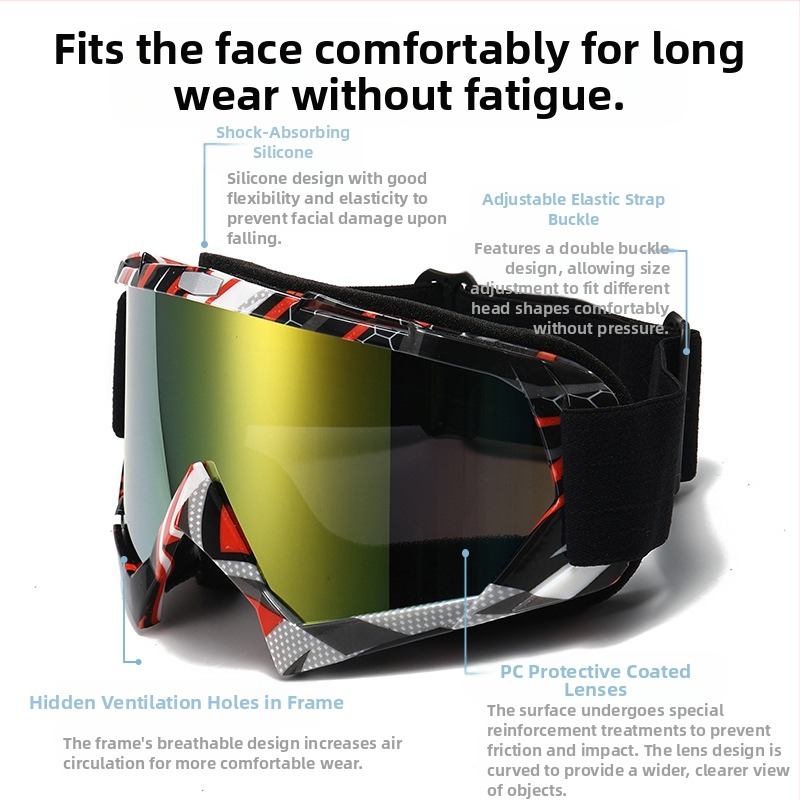 Meeste ja naiste välistingimustes kasutatavad mootorratta tuulekindlad prillid Harley Retro tuulekindlad liivaprillid suusaprillid hulgimüügiks