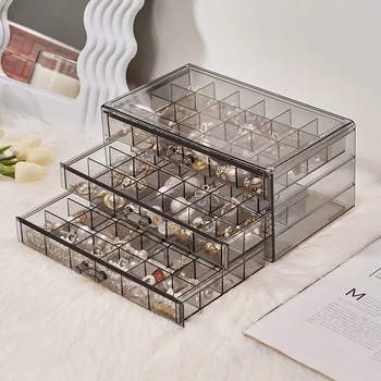 Σκουλαρίκια τύπου συρταριού, Σκουλαρίκια, Κουτί αποθήκευσης κοσμημάτων, Οργανωτής κλιπ αυτιών, Πολυστρωματικό κουτί με διαμάντια, Κουτί κοσμημάτων