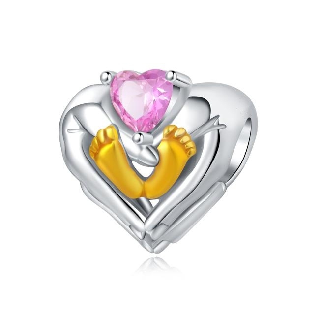 Dragoste mamă mamă și fiică asistentă medicală farmecul mărgele bijuterii DIY accesorii brățară cupru placat cu argint export stil fierbinte