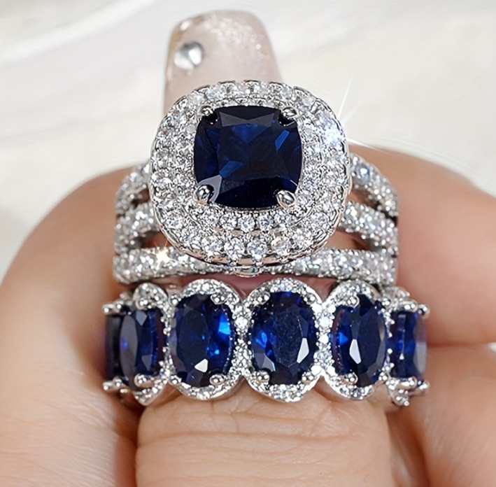 Inel de lux cu diamant, elegant, european și american, în formă de ou, cu micro-incrustații de zirconiu, explozii transfrontaliere, inel de lux, elegant, european și american, de înaltă calitate