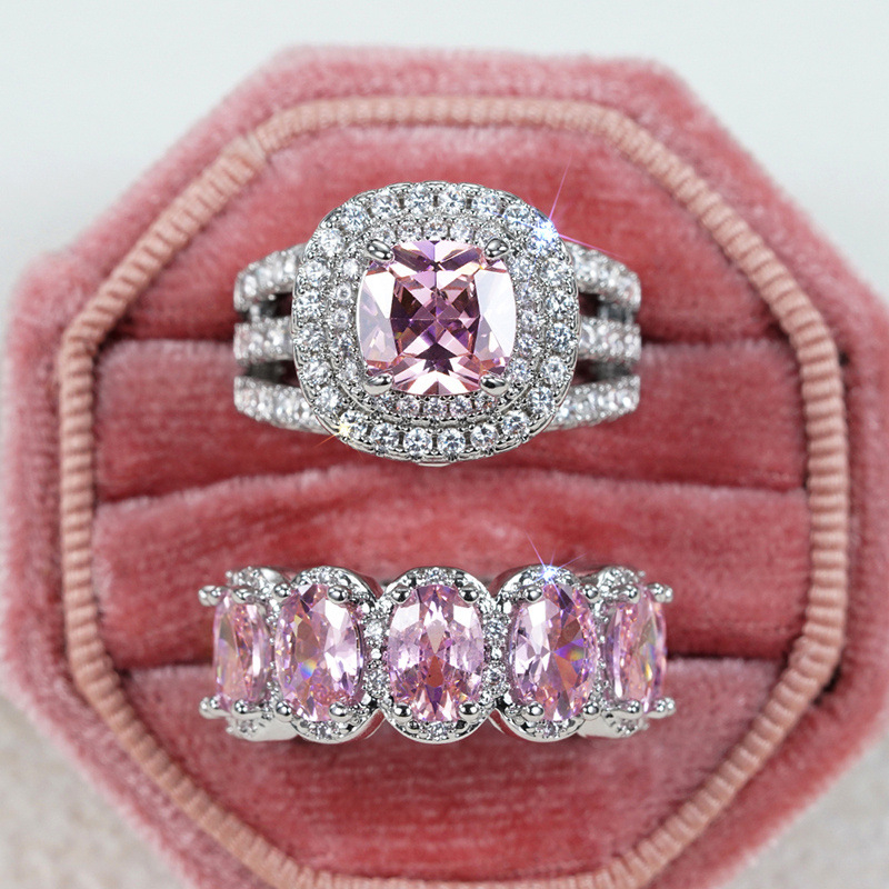 Inel de lux cu diamant, elegant, european și american, în formă de ou, cu micro-incrustații de zirconiu, explozii transfrontaliere, inel de lux, elegant, european și american, de înaltă calitate