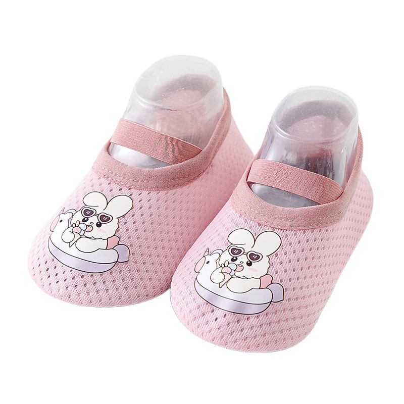 Beebipõrandasokid suvised võrgust õhukesed sektsioonid meeste ja naiste beebi siseruumidesse pehme tallaga libisemiskindlad jahutavad laste väikelapse põrandajalatsid