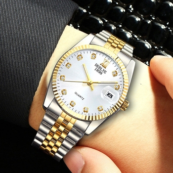 Ρολόι μόδας για άνδρες, κλασικό ανδρικό ρολόι για όλες τις ανάγκες, μη μηχανικό ρολόι, ημερολόγιο με ατσάλινο μπρασελέ, ανδρικό ρολόι, γυναικείο ρολόι για ζευγάρια