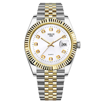 Ρολόι μόδας για άνδρες, κλασικό ανδρικό ρολόι για όλες τις ανάγκες, μη μηχανικό ρολόι, ημερολόγιο με ατσάλινο μπρασελέ, ανδρικό ρολόι, γυναικείο ρολόι για ζευγάρια