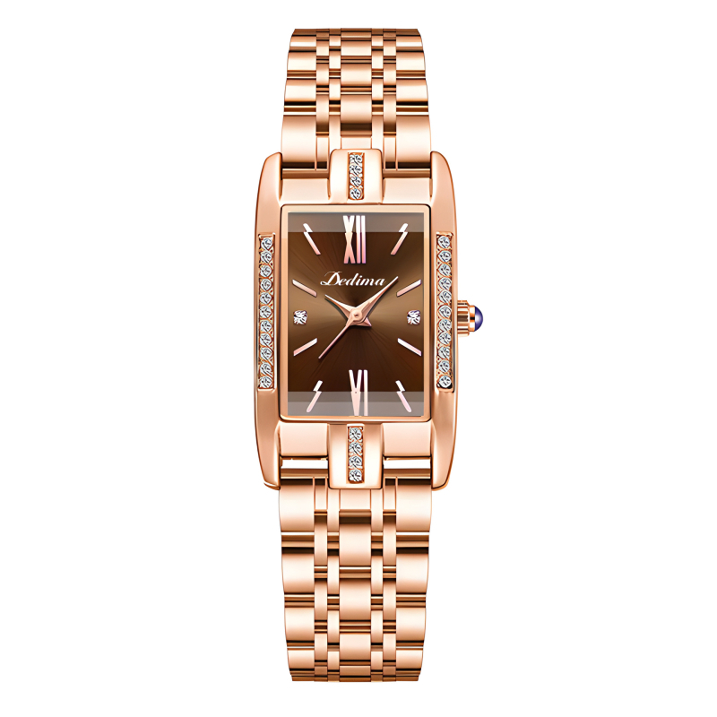 Uus Square naiste käekell veekindel moodne kvartskell TikTok live piiriülene kuum terasest vöö liblikpandlaga