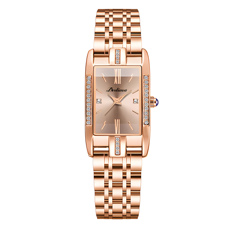 Uus Square naiste käekell veekindel moodne kvartskell TikTok live piiriülene kuum terasest vöö liblikpandlaga