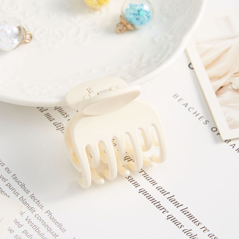 Aukštai surištų plaukų segtukas, dvigubo sluoksnio, dantukų laikiklis, raudonas galvos apdangalas, mažo dydžio, ryklio segtukas, plaukų segtukas