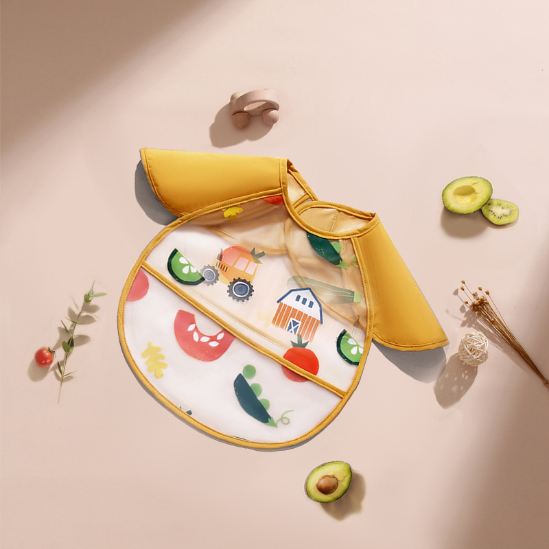 Kūdikio chalatas valgymui, vandeniui atsparus seilinukas, kūdikio ryžių kišenė, vasaros maisto papildas nuo nešvarumų, plonų mergaičių atvirkštinis tvarstis, rudeniui ir žiemai