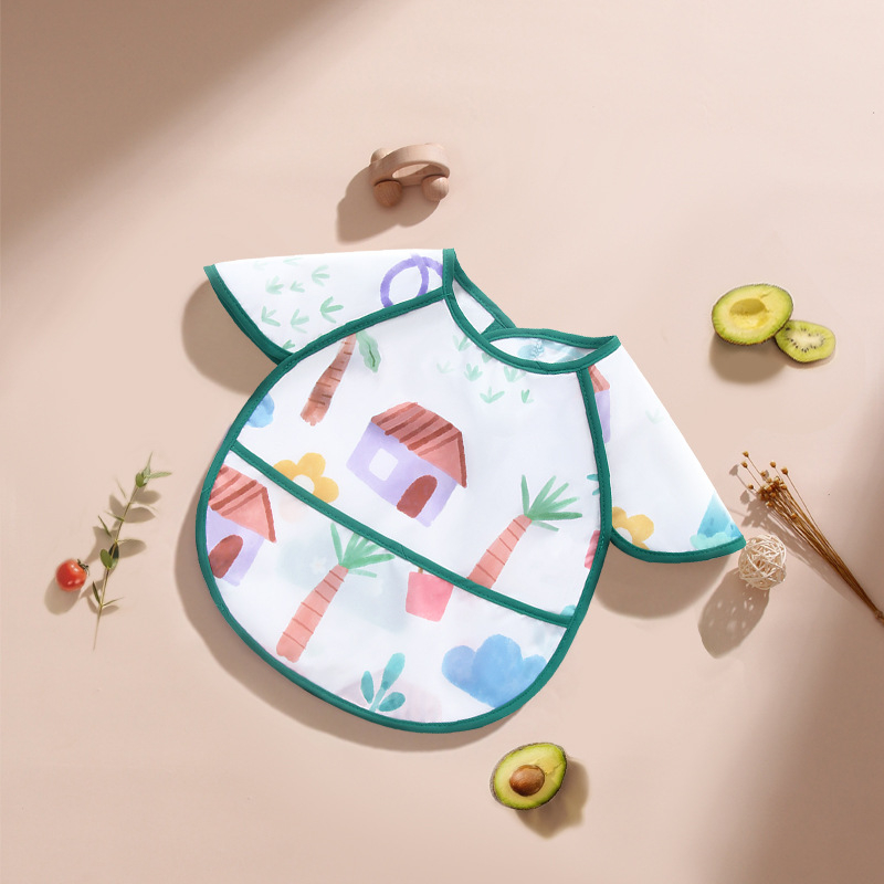 Kūdikio chalatas valgymui, vandeniui atsparus seilinukas, kūdikio ryžių kišenė, vasaros maisto papildas nuo nešvarumų, plonų mergaičių atvirkštinis tvarstis, rudeniui ir žiemai