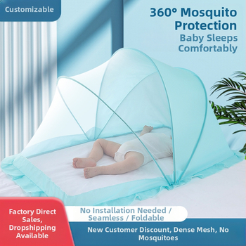 Bērnu moskītu tīkls, bērnu jurta, pretodu, pilnībā pārklāts, saliekams, jaundzimušā, bērnu gulta, bez pamatnes, universāls