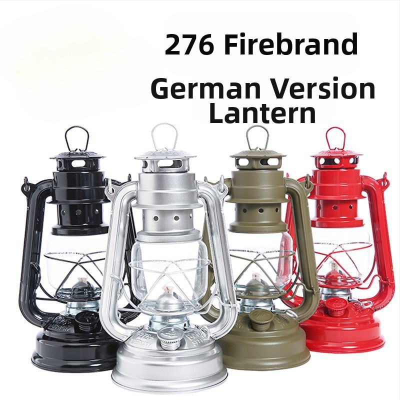 276 Огнен фенер Старомодна керосинова лампа Конски фенер Къмпинг стил Лампа за палатка Ретро лампа Къмпинг стил Лампа с носталгична атмосфера Къмпинг лампа