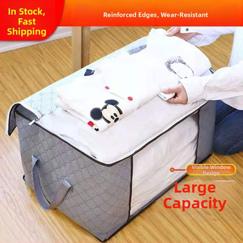 Τσάντα αποθήκευσης ρούχων από παχύ βαμβάκι για πάπλωμα, κουτί φινιρίσματος ρούχων, τσάντα πάπλωμα, τσάντα αποσκευών, τσάντα μετακόμισης, μεγάλη τσάντα συσκευασίας