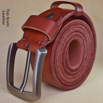 Ανδρική Ζώνη από Γνήσιο Δέρμα με Αγκράφα και Πινέλο, Νεανικό Παντελόνι από Γνήσιο Δέρμα, Casual, Vintage Χειροποίητη Ζώνη από Ανδρικό Δέρμα