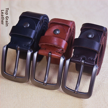 Ανδρική Ζώνη από Γνήσιο Δέρμα με Αγκράφα και Πινέλο, Νεανικό Παντελόνι από Γνήσιο Δέρμα, Casual, Vintage Χειροποίητη Ζώνη από Ανδρικό Δέρμα