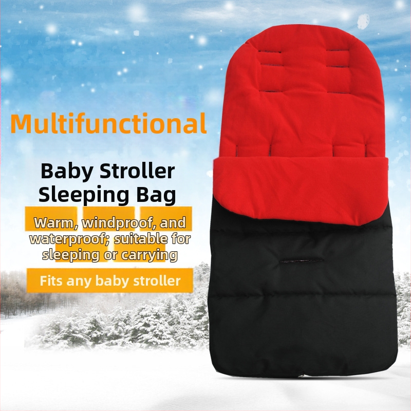 Husă multifuncțională pentru cărucior, sac de dormit pentru bebeluși, umbrelă de împingere manuală, husă pentru picioare auto, pătură îngroșată, impermeabilă și caldă
