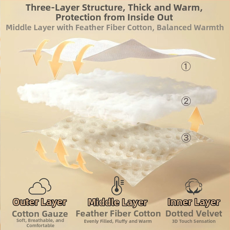 Нова двустранна бебешка възглавница с карикатурен щамп за количка, кадифена, мека и удобна бебешка възглавница