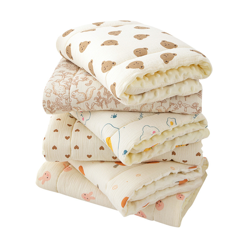 Naujas dvipusis animacinių filmukų rašto kūdikio pagalvėlė vežimėlio pagalvėlei, pupelių aksomas, minkštas ir patogus kūdikio pagalvėlė