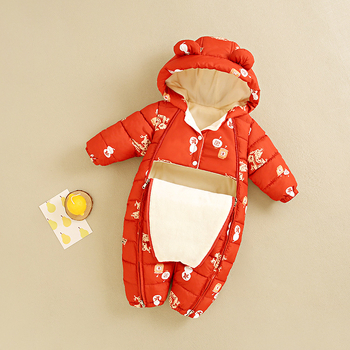 Imiku paksendatud Jongyi beebi puuvillast polsterdatud jope jänese riided vastsündinu riided ronimisriided talvemantel ülikond