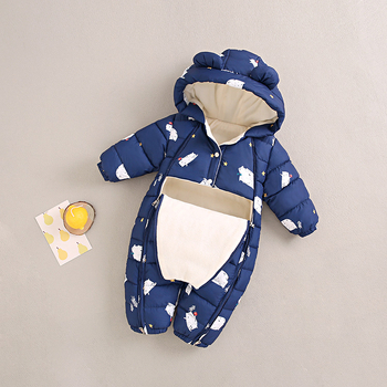Imiku paksendatud Jongyi beebi puuvillast polsterdatud jope jänese riided vastsündinu riided ronimisriided talvemantel ülikond