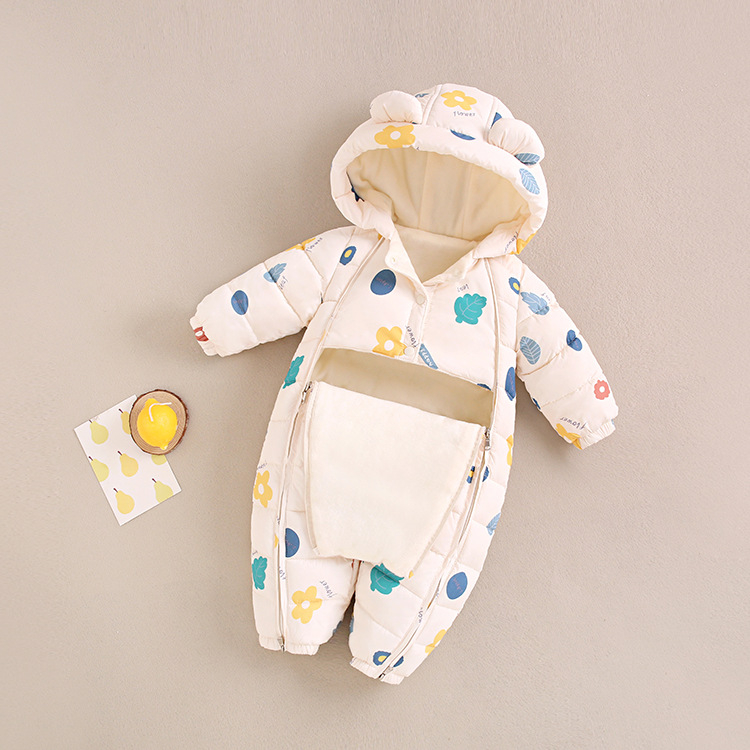 Imiku paksendatud Jongyi beebi puuvillast polsterdatud jope jänese riided vastsündinu riided ronimisriided talvemantel ülikond