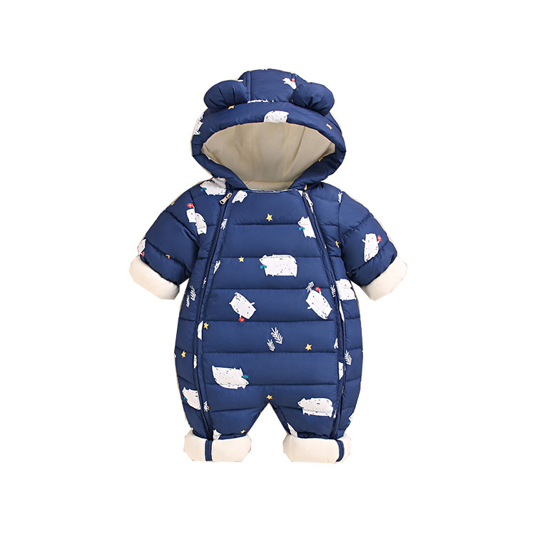 Imiku paksendatud Jongyi beebi puuvillast polsterdatud jope jänese riided vastsündinu riided ronimisriided talvemantel ülikond