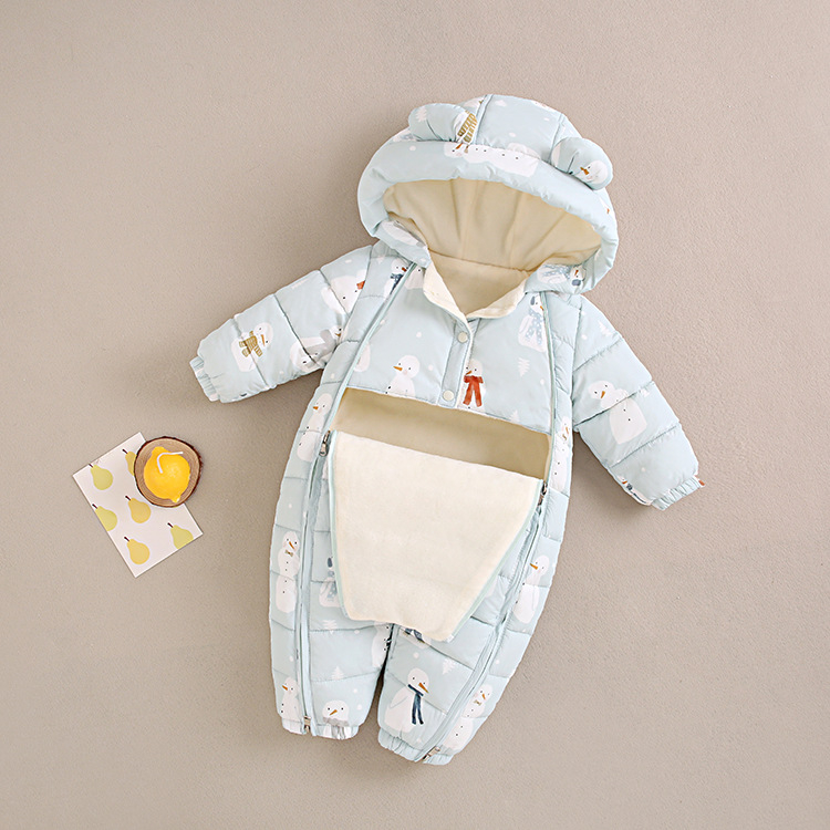 Imiku paksendatud Jongyi beebi puuvillast polsterdatud jope jänese riided vastsündinu riided ronimisriided talvemantel ülikond