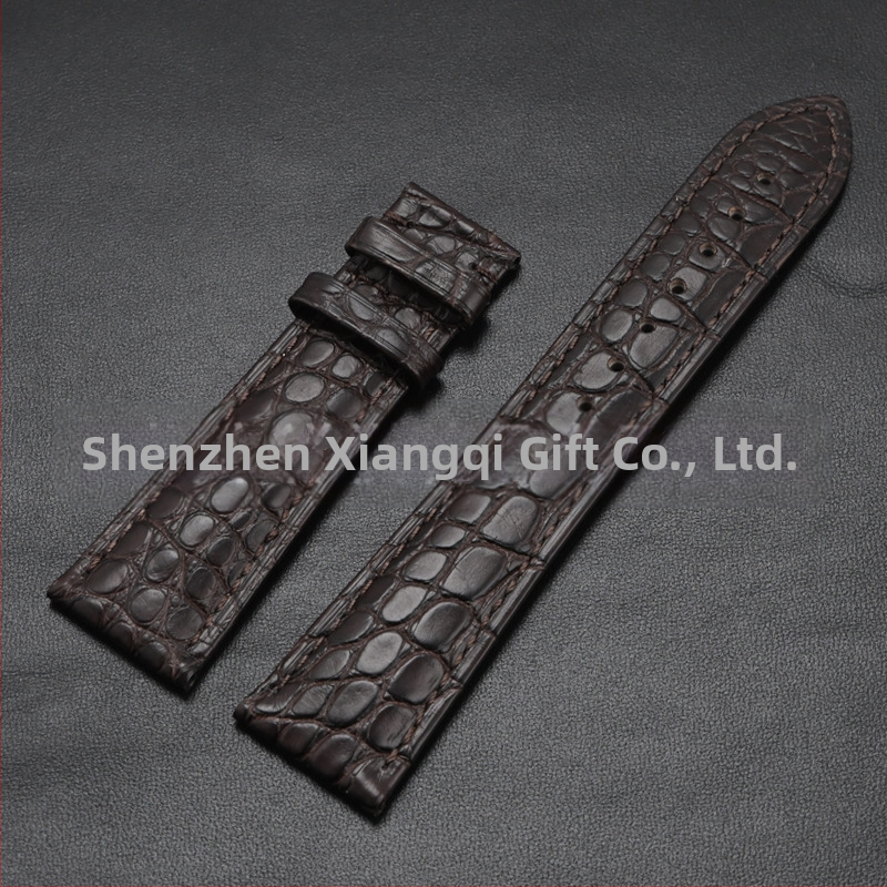 Универсален часовник от крокодилска кожа с кръгла каишка от истинска крокодилска кожа и производители на едро на склад