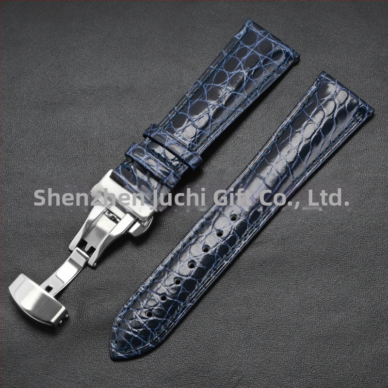 Универсален часовник от крокодилска кожа с кръгла каишка от истинска крокодилска кожа и производители на едро на склад
