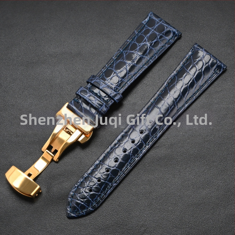 Универсален часовник от крокодилска кожа с кръгла каишка от истинска крокодилска кожа и производители на едро на склад
