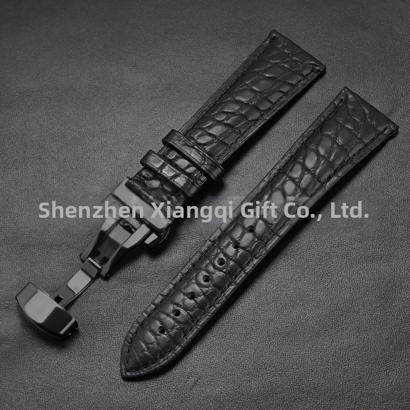 Универсален часовник от крокодилска кожа с кръгла каишка от истинска крокодилска кожа и производители на едро на склад