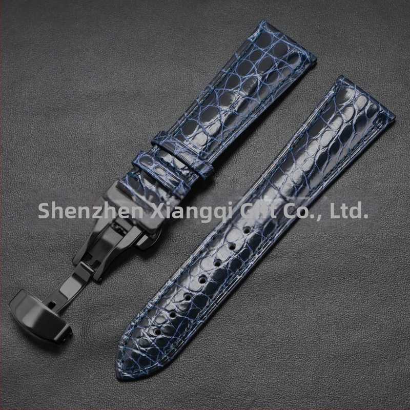 Универсален часовник от крокодилска кожа с кръгла каишка от истинска крокодилска кожа и производители на едро на склад