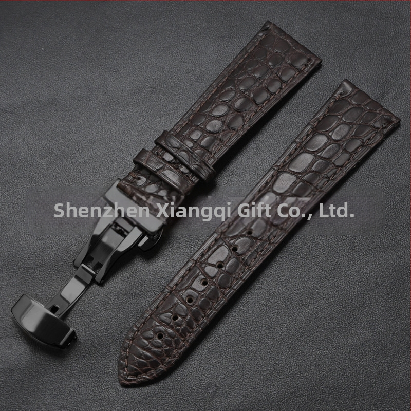 Универсален часовник от крокодилска кожа с кръгла каишка от истинска крокодилска кожа и производители на едро на склад