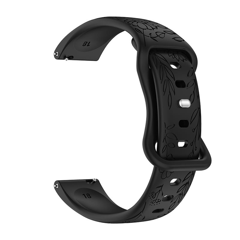 Pogodno za Huawei Gt5 sat 18/20/22 mm silikonski remen, modni sat s kopčom leptira i uzorkom suncokreta