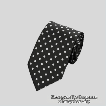 Rūpnīcas noliktavā vairumtirdzniecības formāls apģērbs biznesa modes ikdienas 8CM polka dot vienkrāsains kāzu profesionāls darba kaklasaites punkts