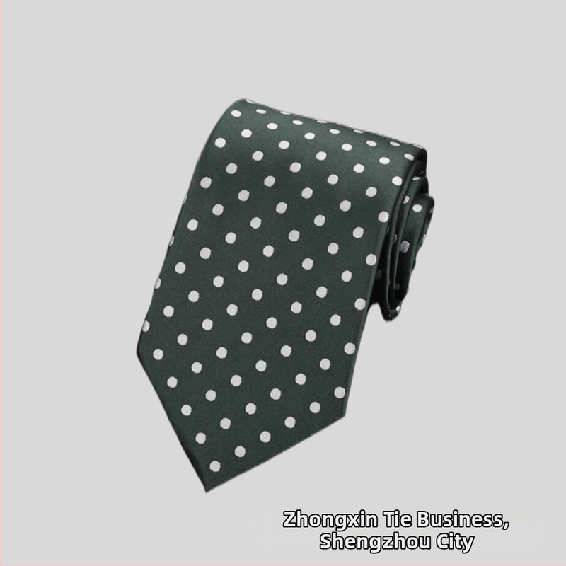 Rūpnīcas noliktavā vairumtirdzniecības formāls apģērbs biznesa modes ikdienas 8CM polka dot vienkrāsains kāzu profesionāls darba kaklasaites punkts