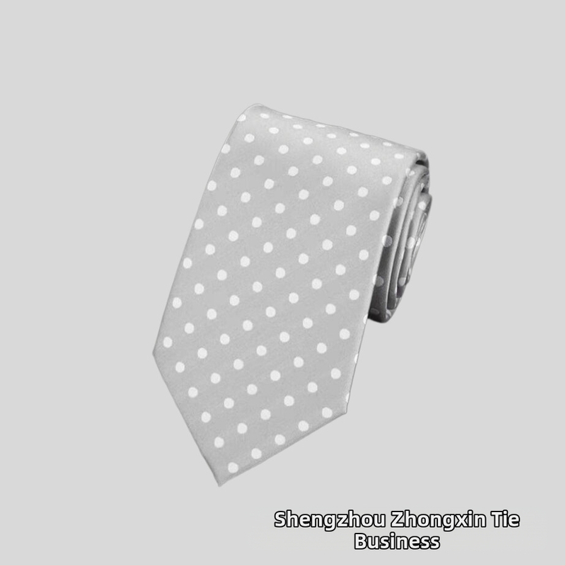 Rūpnīcas noliktavā vairumtirdzniecības formāls apģērbs biznesa modes ikdienas 8CM polka dot vienkrāsains kāzu profesionāls darba kaklasaites punkts