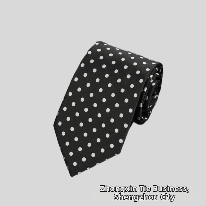 Rūpnīcas noliktavā vairumtirdzniecības formāls apģērbs biznesa modes ikdienas 8CM polka dot vienkrāsains kāzu profesionāls darba kaklasaites punkts