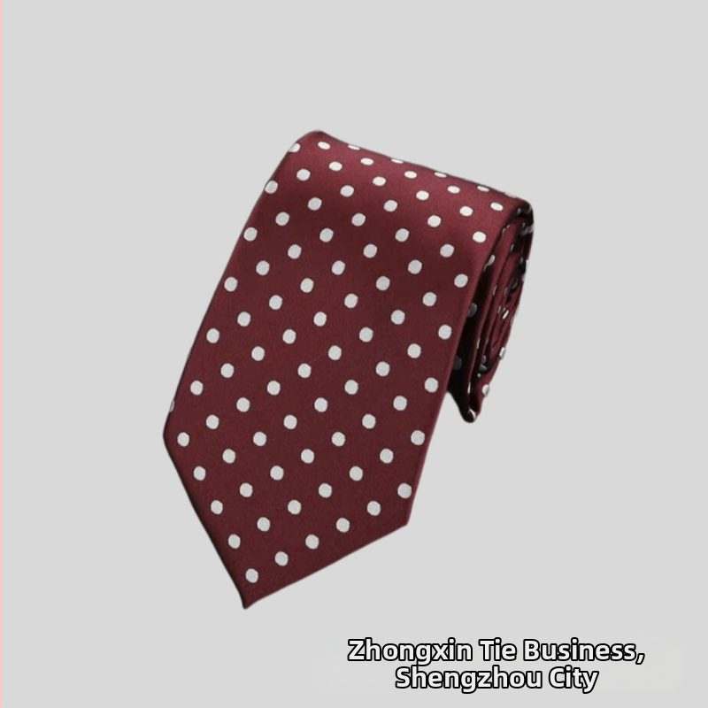 Rūpnīcas noliktavā vairumtirdzniecības formāls apģērbs biznesa modes ikdienas 8CM polka dot vienkrāsains kāzu profesionāls darba kaklasaites punkts