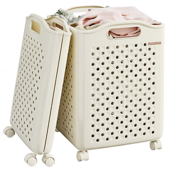 Kokkupandav määrdunud riiete korv Suure mahutavusega määrdunud riiete ämber ratastega Kodu Pesu Vannituba Tualett Määrdunud riiete korv