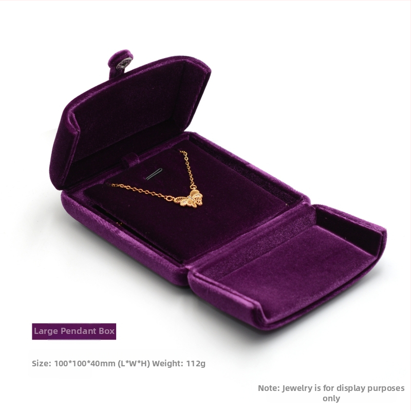 Кутия за гривна с двоен тик-так копче за пръстени, кутия за чифт пръстени, кутия за обеци, кутия за колие, кутия за гривна