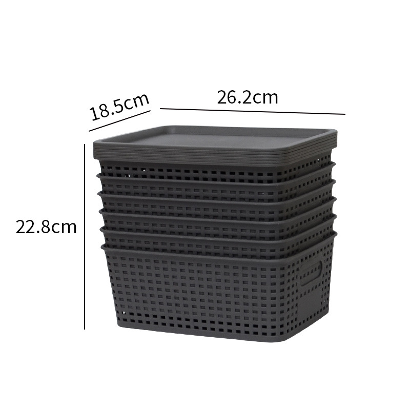 Amazon kockás rattan bambusz fedéllel ellátott tárolódoboz egyszerű konyhai asztali tárolódoboz gyári nagykereskedelem