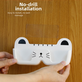 Ins Style Wall με διάτρητη οθόνη τοίχου Κρεμαστά γυαλιά ηλίου Δωρεάν ράφι αποθήκευσης Ράφι αποθήκευσης γυαλιών Κουτί αποθήκευσης Οικιακά είδη Yum