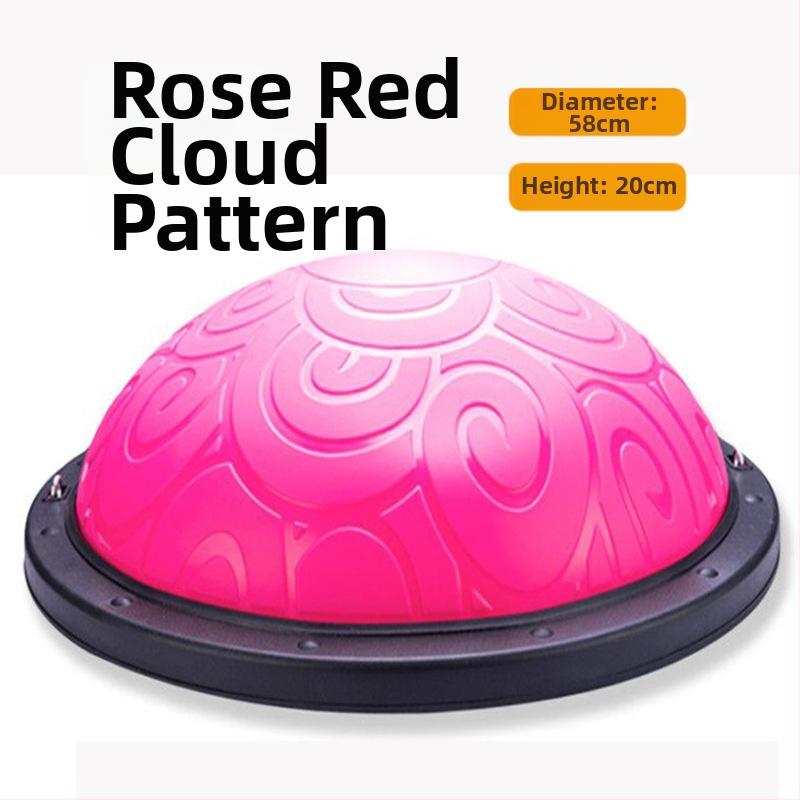 Bangos greičio kamuolys, pusapvalis balanso kamuolys, sutirštintas sprogimui atsparus jogos kamuolys, fitneso treniruočių įranga, pilatesas, žingsniavimas pėsčiomis, namų pusrutulis