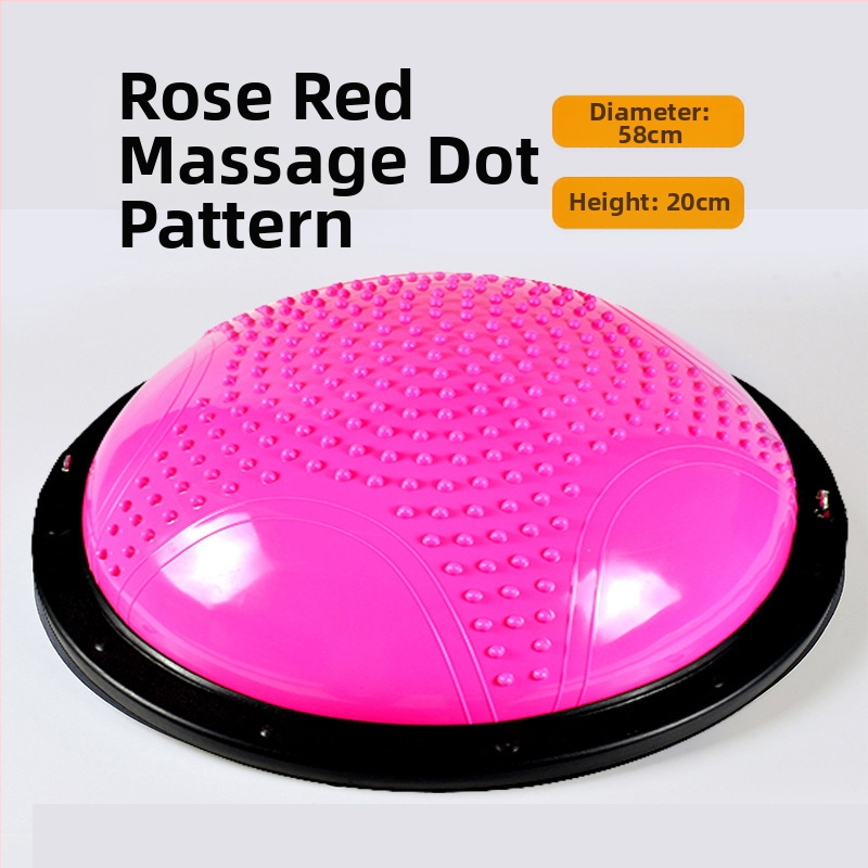 Bangos greičio kamuolys, pusapvalis balanso kamuolys, sutirštintas sprogimui atsparus jogos kamuolys, fitneso treniruočių įranga, pilatesas, žingsniavimas pėsčiomis, namų pusrutulis