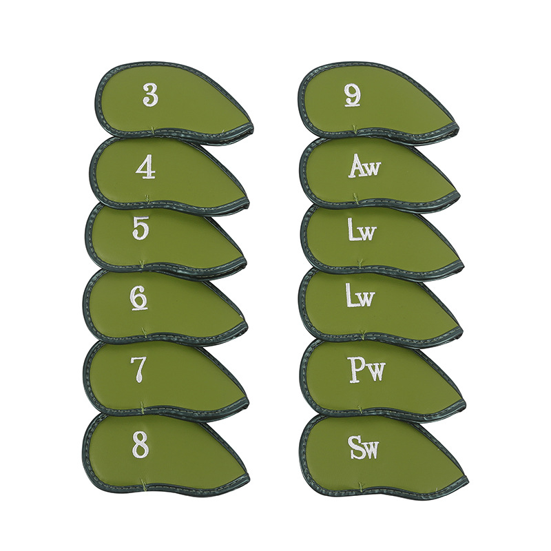 Gamykloje tiekiamas krokodilo rašto ličių rašto strypo dangtelis, golfo lazdos dangtelio užsegimas su lipdukais iš PU, geležinio strypo dangtelis