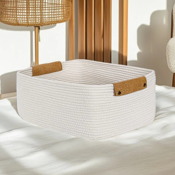 ✅ Καλάθι αποθήκευσης από βαμβάκι για ακαταστασία στην επιφάνεια εργασίας, παιχνίδια, είδη μωρού, μαλακό για οργάνωση εσωρούχων και καλτσών