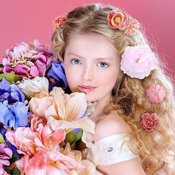 Simuliacinis gėlių segtukų kostiumas Gražūs moteriški plaukų aksesuarai Bohemiška nuotaka Gėlių mergaitė Princesė Vestuviniai galvos apdangalai
