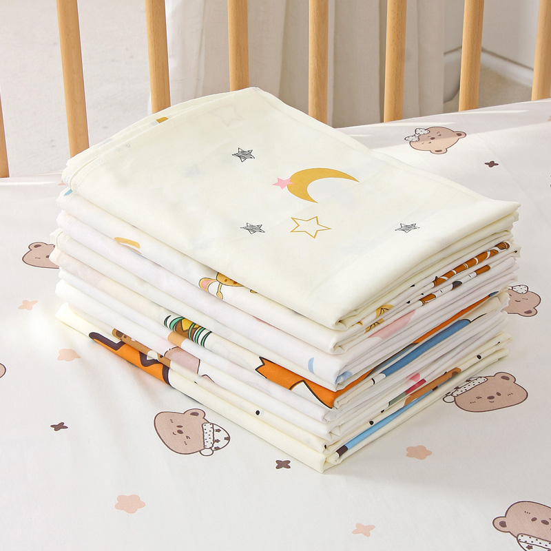 Детско креватче от чист памук тип a, лятно спално бельо, дишащи чаршафи, бебешки чаршафи за малки деца