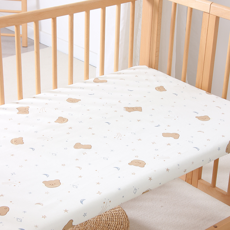 Детско креватче от чист памук тип a, лятно спално бельо, дишащи чаршафи, бебешки чаршафи за малки деца